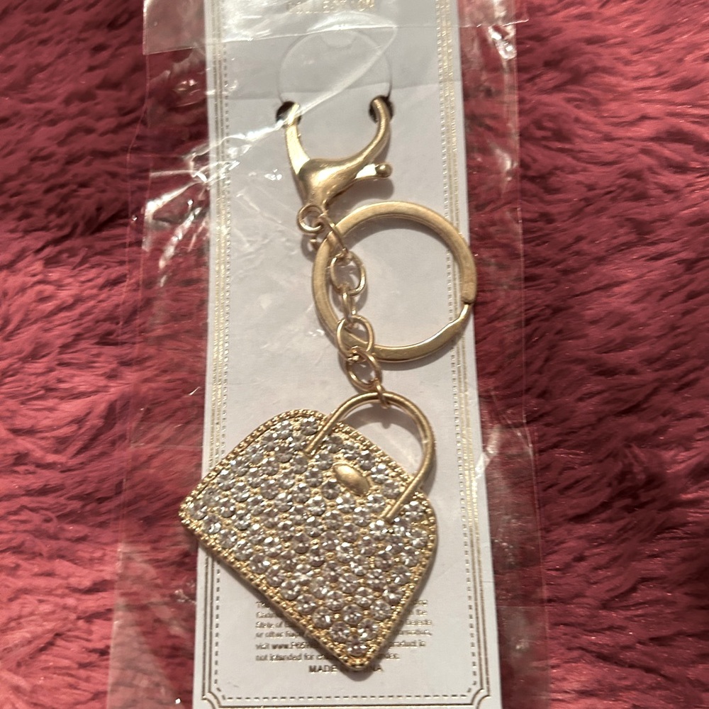 Handbag bling purse charm or keychain